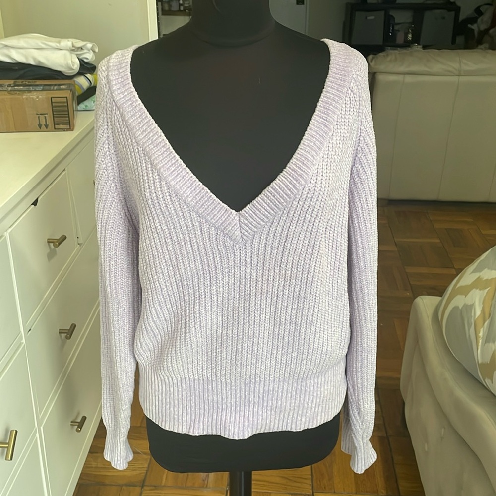Urban Outfitters Lavender Chenille Sweater